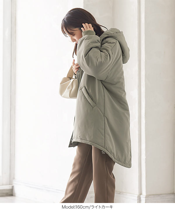 中綿モンスターパーカーコート [K1063] - レディースファッション通販