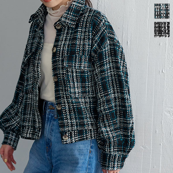 【極上品!!】70s ヴィンテージ ツイード × ニット ワークブルゾン　50s 極上品!!】70s ヴィンテージ ツイード × ニット ワークブルゾン 50s