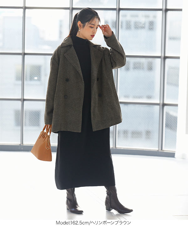 ♡美品♡　ベイジ　SAREショートコート　リバージャケット　ベルト付　定価6.4 ベルト付きショートアウター[K1094] - レディースファッション通販