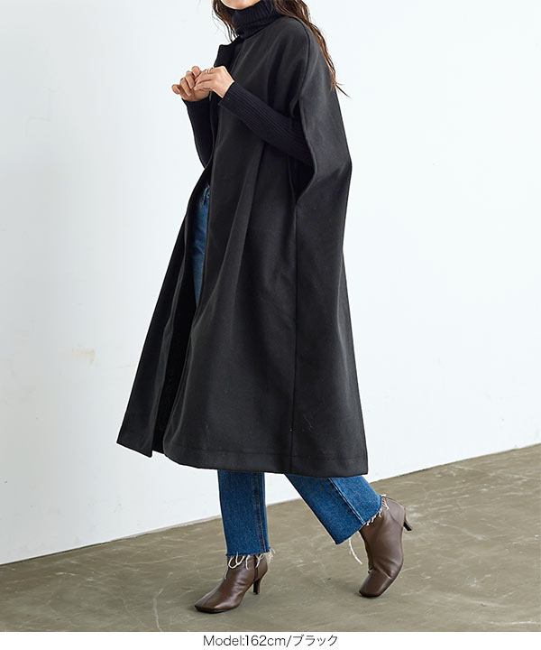 希少【ヨーコ セレクション】カシミヤ ロング ケープコート ベージュ 11 希少【ヨーコ セレクション】カシミヤ ロング ケープコート