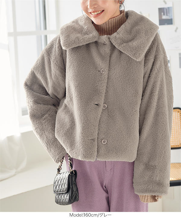 BEATRICE フェイクファー　ショートコート 6001355_0c.jpg