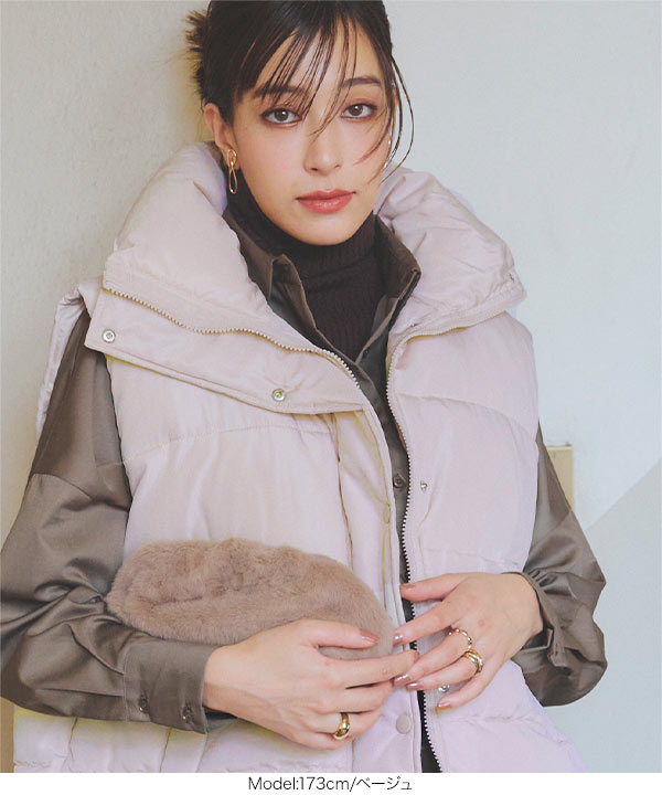 koara　ボリューム中綿ベスト 中綿ボリュームベスト [K1235] - レディースファッション通販 神戸