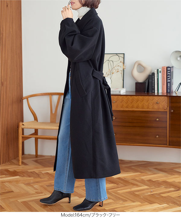 スタンドロングコート [K1255] - レディースファッション通販 神戸