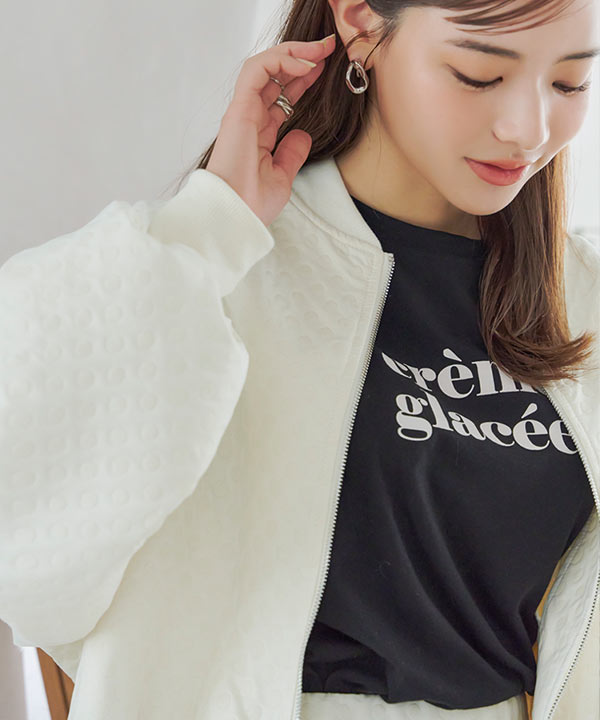 ボリュームスリーブカットプルオーバー｜ファッション通販の