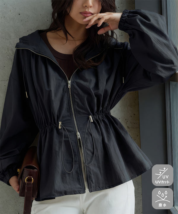 【UVカット】ペプラムブルゾン 撥水・UVカットペプラムブルゾン [K1481]｜9/27（日）12:00～発売予定