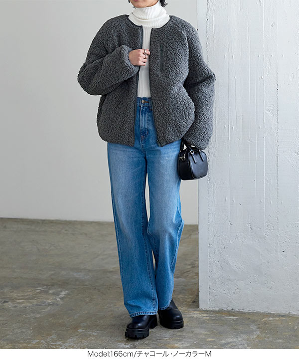 選べる2タイプ リバーシブルショートブルゾン [K77H] - レディース