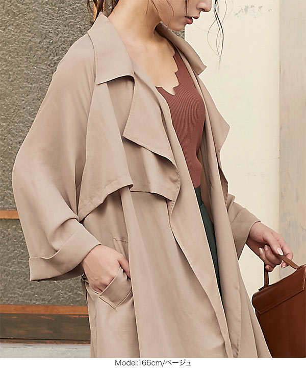 美品✨フレディエミュ♡トレンチコート　セットアップ　ショート　ロングジレ2way トレンチコート レディース ショート 3way セパレート ロング