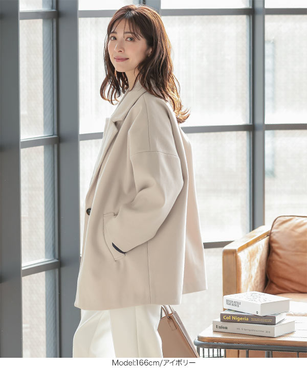 【希少】コーチのショートコート index｜《5color/XS-LLsize》ウール混ノーカラーショートコート