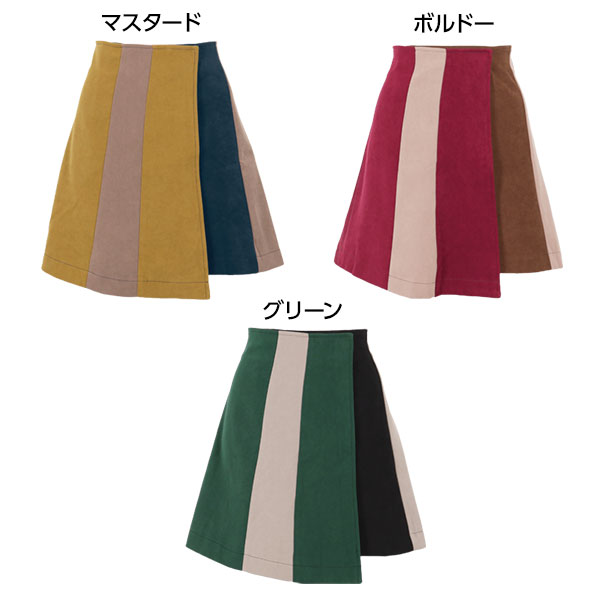 Elisabetta Franchi◆バイカラー クレープ ミニスカート Elisabetta Franchi◇バイカラー クレープ ミニスカート