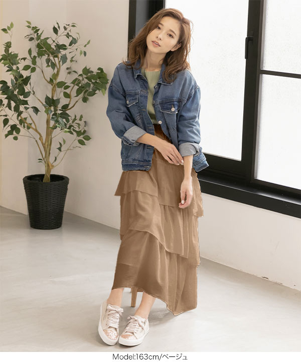 今日だけ❣️美品 CASA FLINE ボリュームティアードスカート グリーン F05547EW011403_9_l.jpg