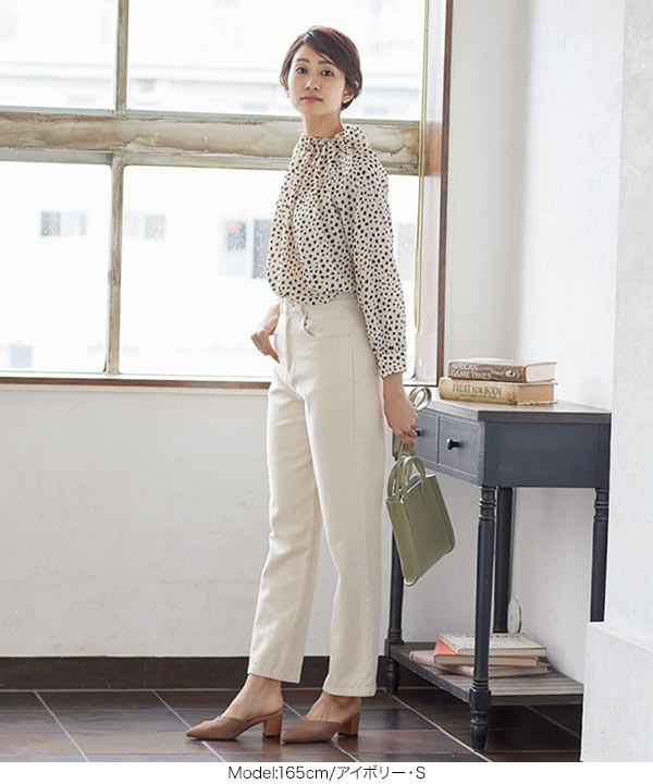 パンツ sibuyapie バイオウォッシュツイルストレートパンツ [M3176] - レディース