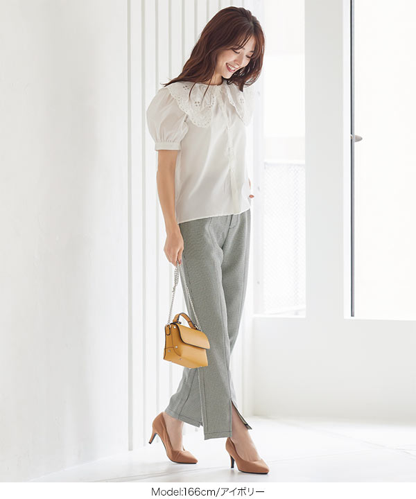 パンツ Niku 千鳥柄スラックスパンツ [M3395] - レディースファッション通販 神戸