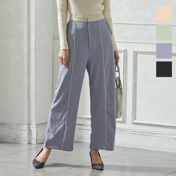 LilyBrown セット パイピングスプリングコート パイピングワイドパンツ LilyBrown セット パイピングスプリングコート パイピングワイドパンツ