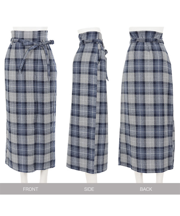 ペンシルチェックスカート [M3496] - レディースファッション通販 神戸