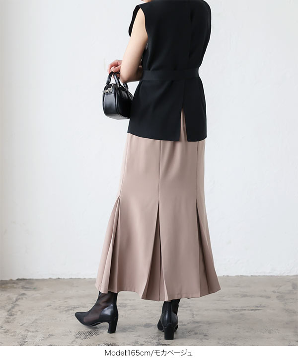 プリーツマーメイドスカート [M3599] - レディースファッション通販