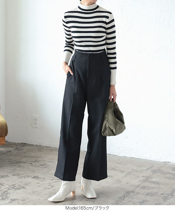 MUSINSA STANDARD LADY'S_ハイウエストワイドスラックス_7色 MUSINSA STANDARD LADY'S_ハイウエストワイドスラックス_7色