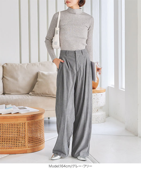 【美品】DAKSダックス日本製 タック入りコーデュロイパンツ Lベージュ DAKS（ダックス）公式オンラインショップ