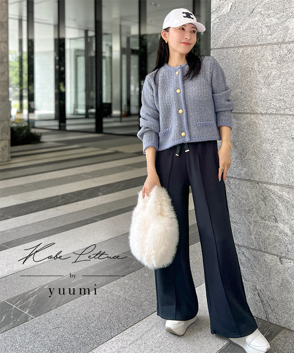 新品 kobe lettuce yuumiコラボ セットアップグレー Yuumiさんコラボ ] ダブルジップショートパーカー（パーカー