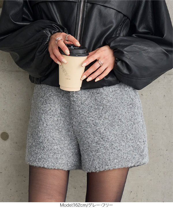 もこもこボアショートパンツ [M4375] - レディースファッション通販