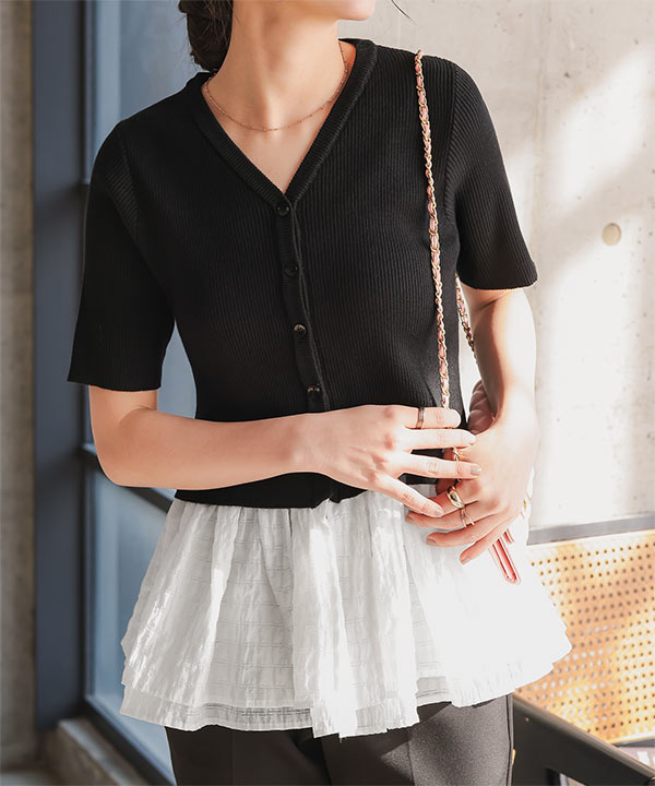 セール 40%OFF】スパンコールビジュー ショートスリーブ