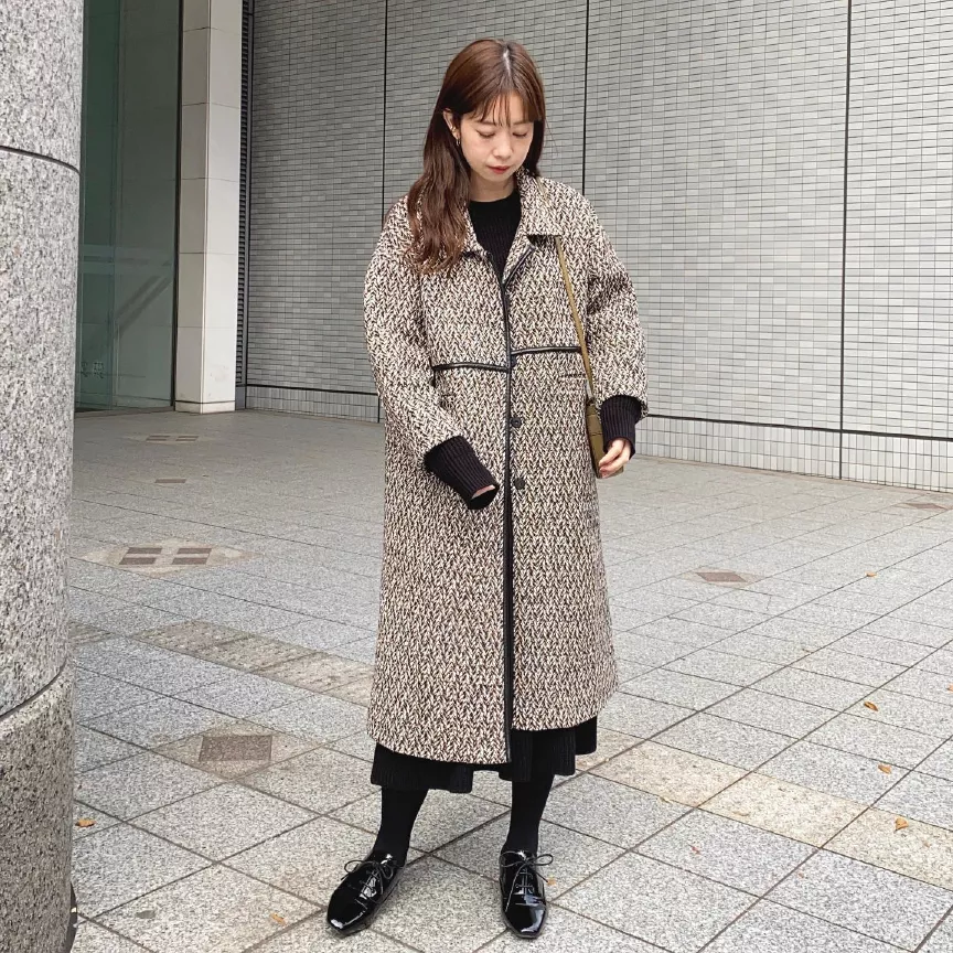岡部あゆみさんコラボ ］選べる2タイプ フィット&フレアニット