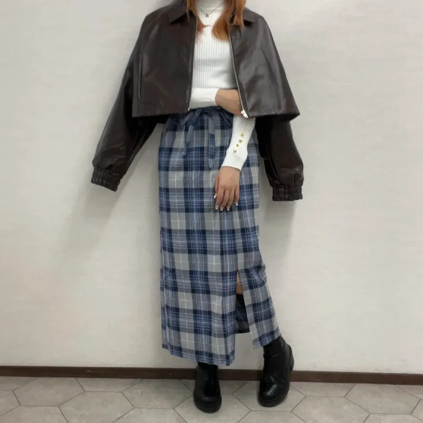 ショート丈レザージップブルゾン [K1324] | SALE!! - レディース