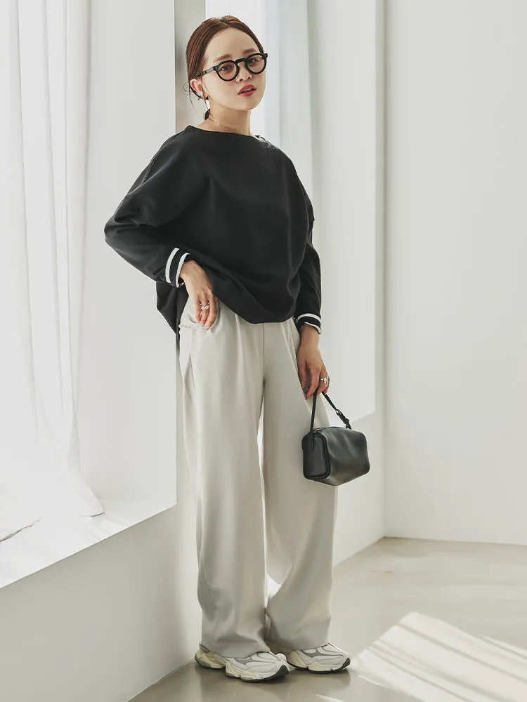 神戸レタス 田中亜希子 カットジョーゼット セットアップ ネイビー 神戸レタス 田中亜希子 カットジョーゼット セットアップ