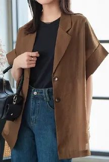 シアーテーラードジャケット