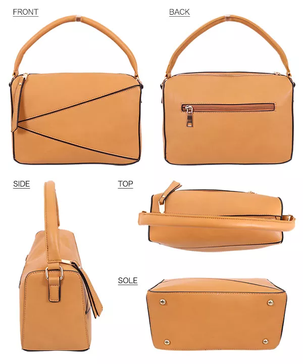 トライアングルパネルバッグ [B1327] - レディースファッション