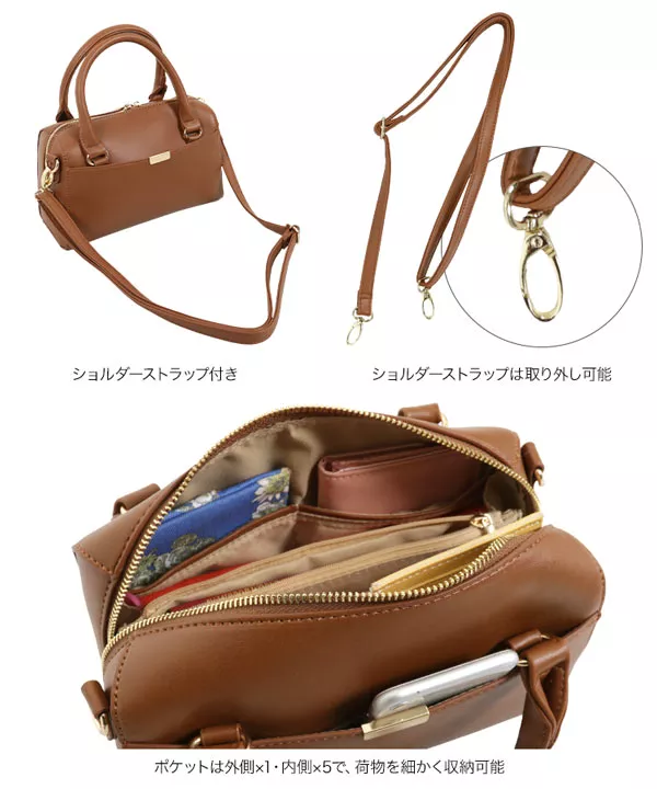 とんみ　ボストンショルダーバッグその他 楽天市場】【グレーのみ】ボストンショルダーバッグ 本革レザー