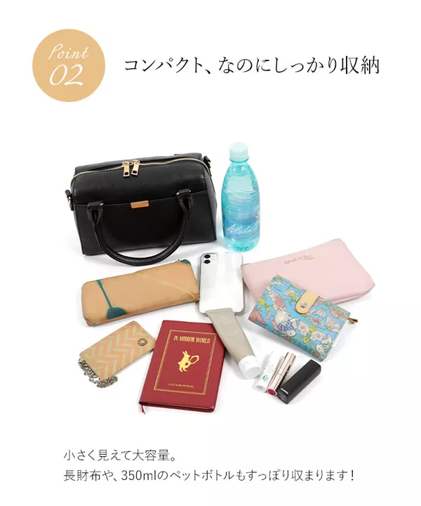 want les essentiels 2WAY ミニボストン ショルダー ミニボストン2Wayショルダーバッグ [B1338] - レディースファッション