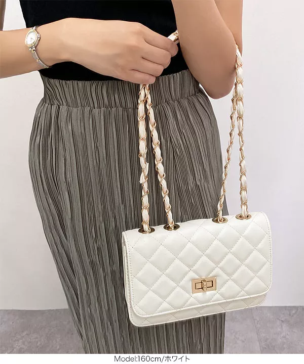 キルティングチェーンバッグ [B1380]