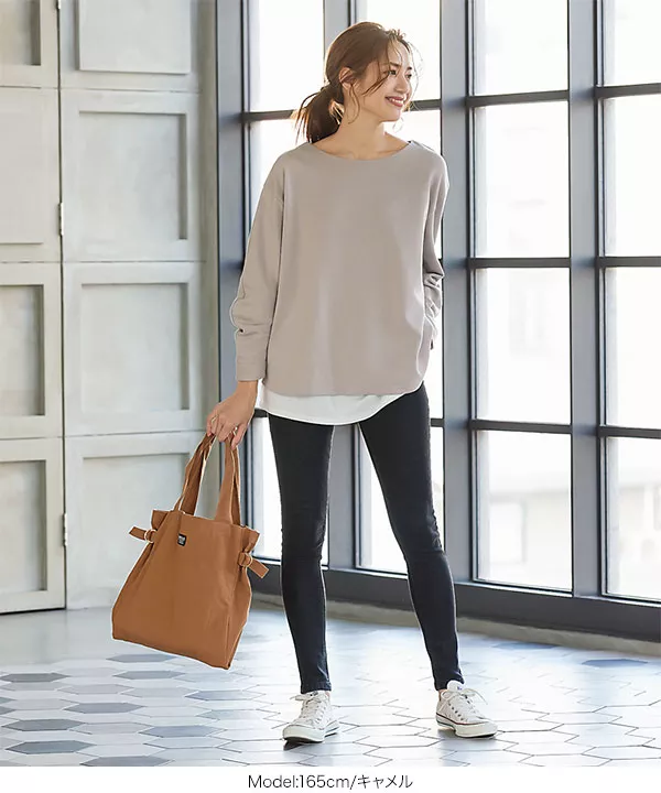 ミルフィーユトート A4が入る「ミルフィーユ がま口 トートバッグ