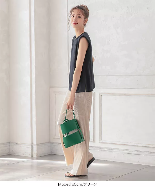 チュールトートバック 2点 チュールフリルハンドル2WAYトート（トート