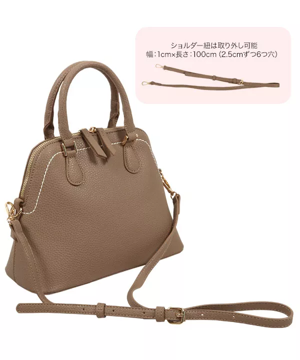 2wayステッチブガッティバッグ [B1461] - レディースファッション通販