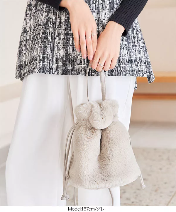 2wayファー巾着 [B1494] - レディースファッション通販 神戸レタス