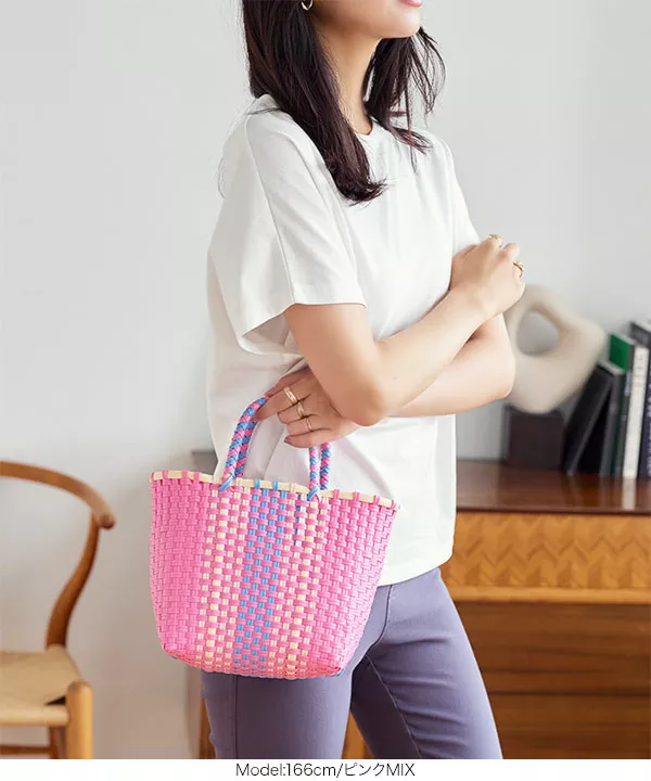 ピンクレディービニールバッグ