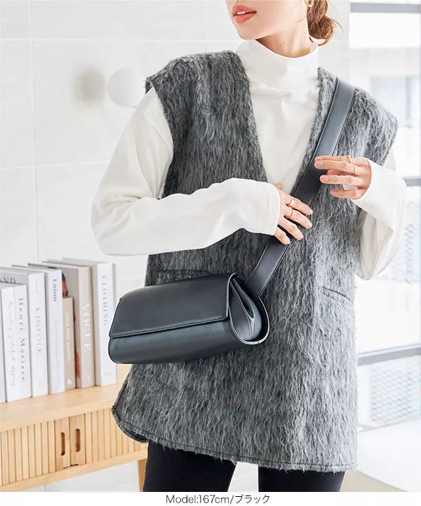 新品同様★ベルルッティ　シューバッグ　靴袋　オーダー専用 ショルダーベルト付きステッチミニバッグ [B1599] - レディース