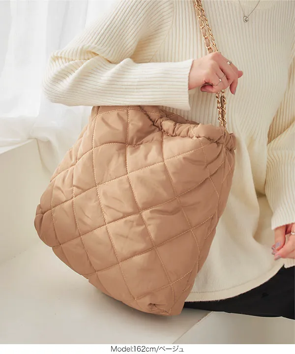 ポーチ付き キルティングトートバッグ [B1578] | SALE！ - レディース