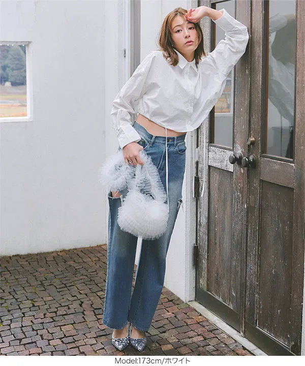 チュールフリルバッグ [B1579] - レディースファッション通販 神戸