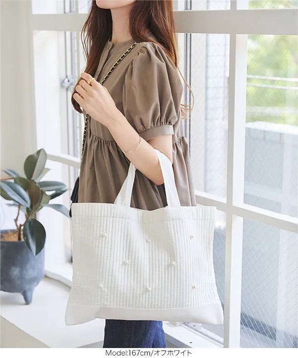 non♡チュールパール付きヌビバッグ 楽天市場】ヌビバッグ パール（テイスト（ファッション