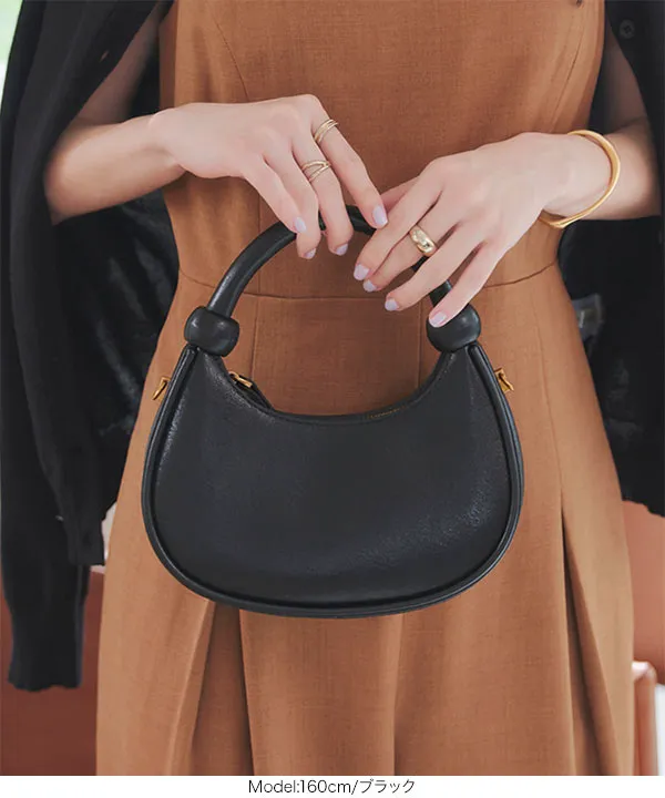 ハーフムーンハンドバッグ [B1629] - レディースファッション通販 神戸