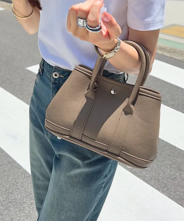 マットフェイクレザーミニハンドバッグ [B1637] - レディース