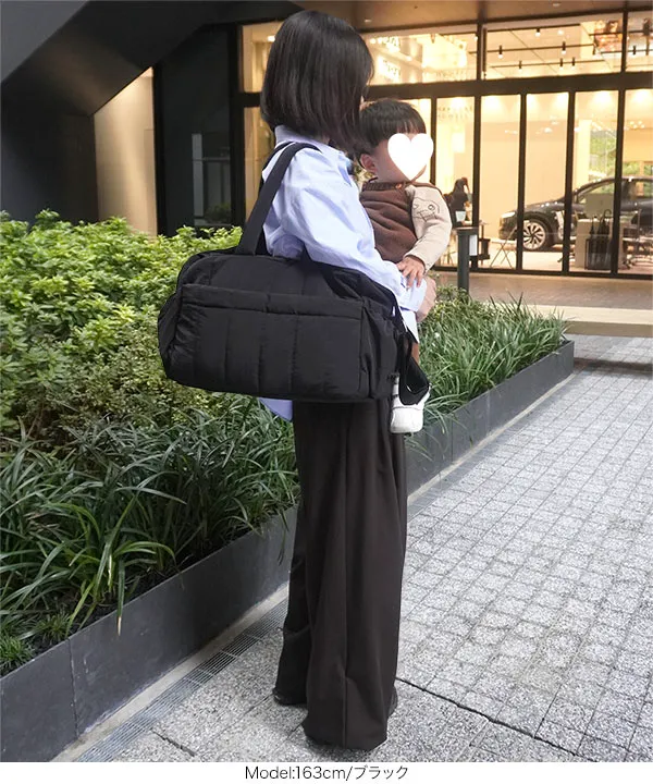 mamaレタス ] ストライプキルトマザーズバッグ [B1640] - レディース