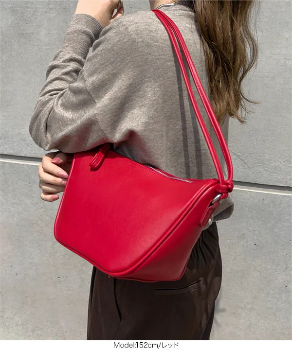 ダブルハンドルショルダーバッグ [B1642] - レディースファッション