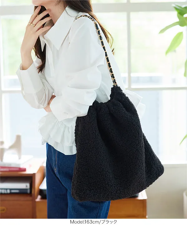 ボアチェーンバッグ [B1651] - レディースファッション通販 神戸レタス