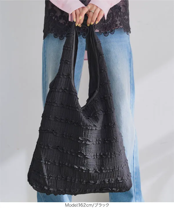 フリルデザイントートバッグ [B1653]| SALE！