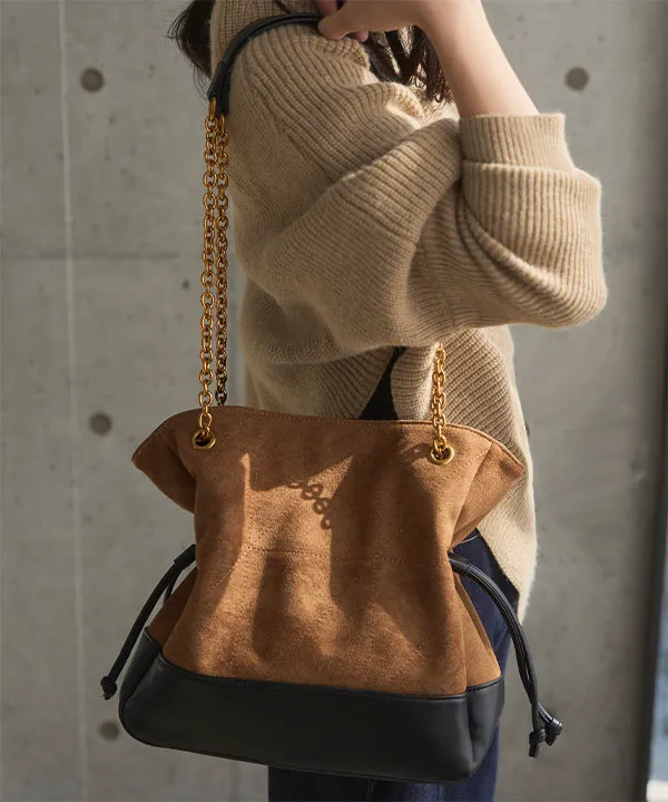 キルトデザインチェーンショルダーバッグ [B1654] - レディース