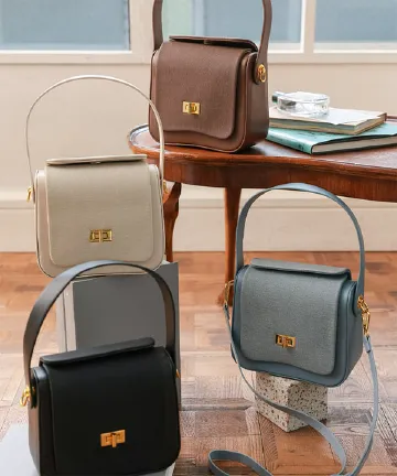 異素材ボックスバッグ [B1660]