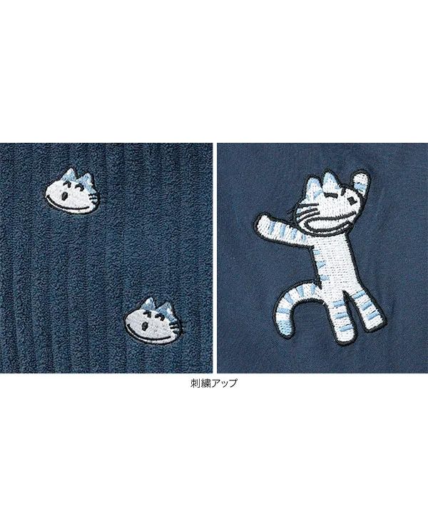 [ 11ぴきのねこコラボ ] 刺繍トートバッグ [B1686]